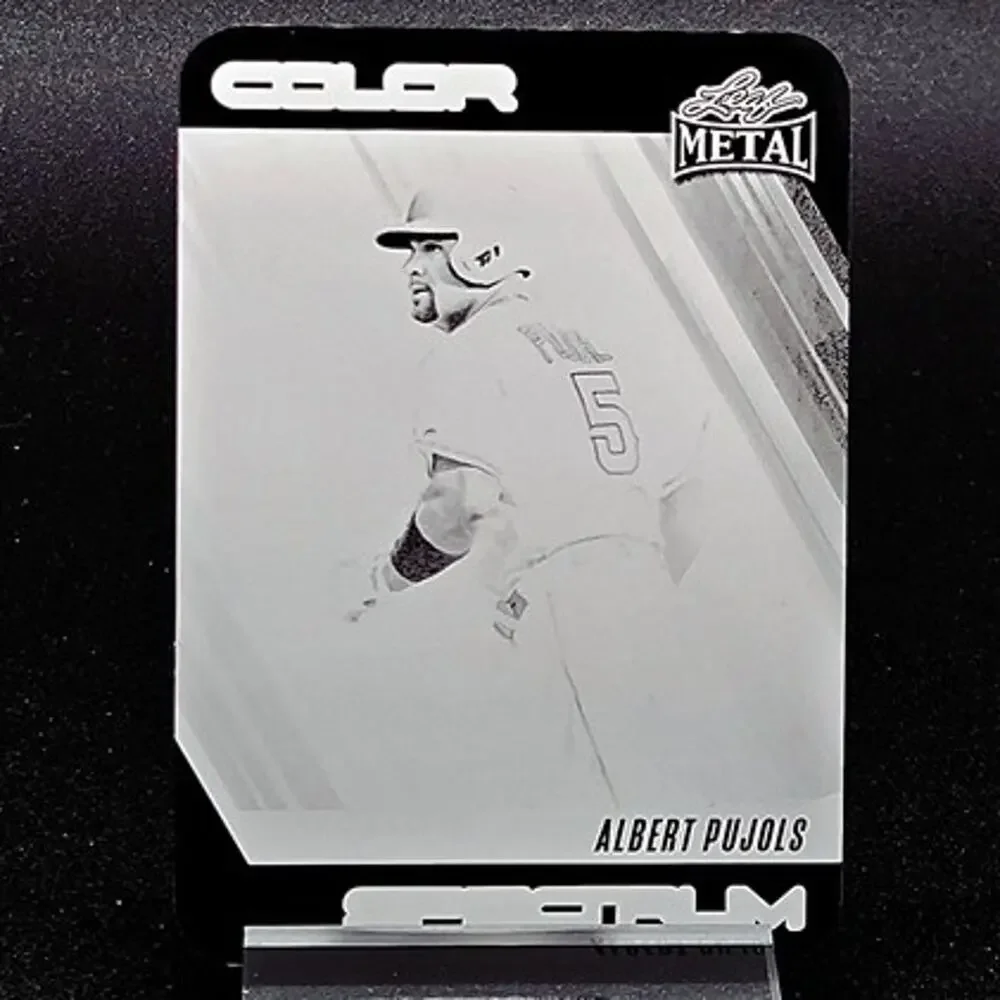 Albert Pujols 1/1 Metal Printing Plate Black St Louis Cardinals Hall of Famer